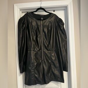 NWT Faux Leather Romper